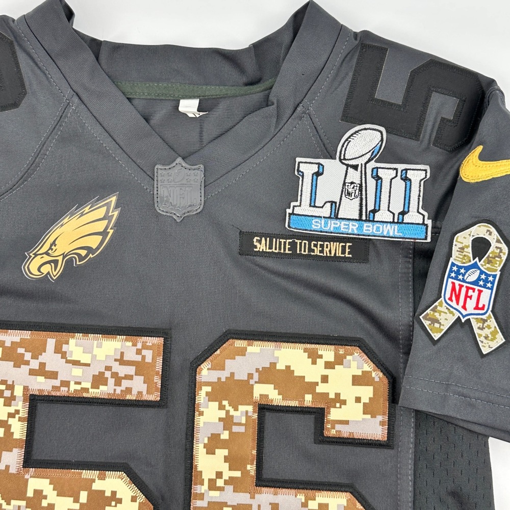 Nike Philadelphia Eagles Chris Long 56 Jersey Youth Super Bowl LII M